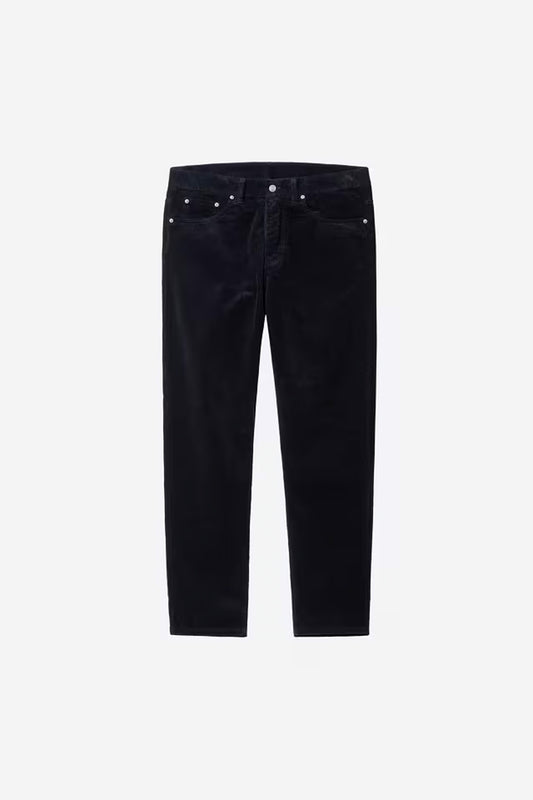 Carharttt WIP - NEWEL PANT CORD - Dark Navy/Rinsed
