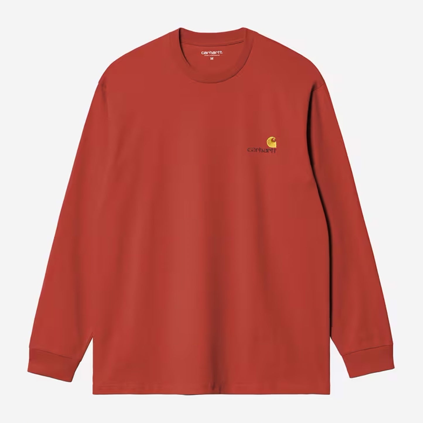 Carhartt WIP - L/S AMERICAN SCRIPT - Oxide Red