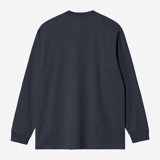 Carhartt WIP - L/S AMERICAN SCRIPT - Deep Night