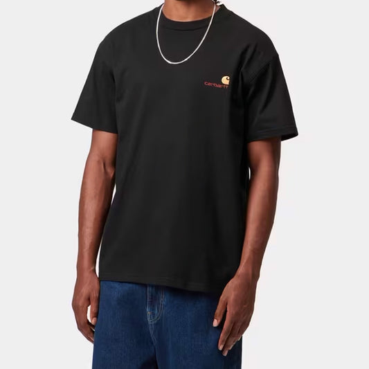 Carhartt WIP - S/S AMERICAN SCRIPT T-SHIRT - Black