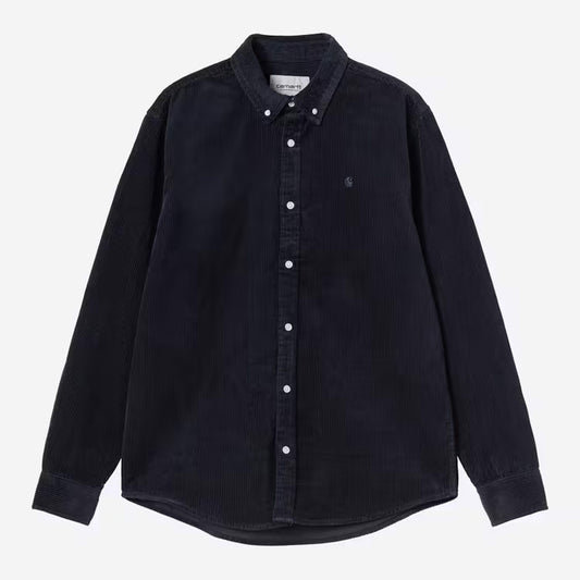Carhartt WIP - L/S MADISON CORD - Dark Navy/Dark Navy