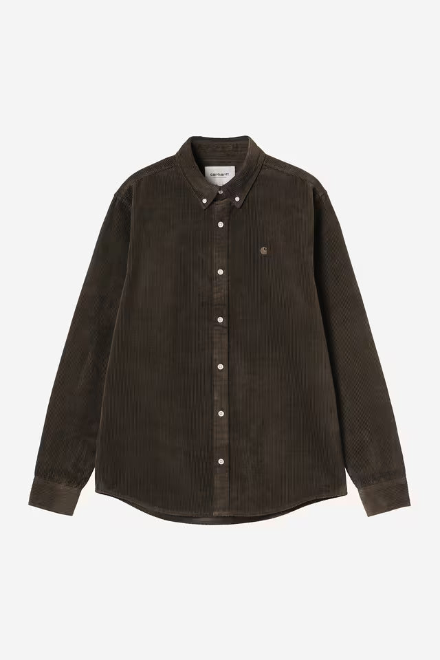 Carhartt WIP - L/S MADISON CORD - Tobacco
