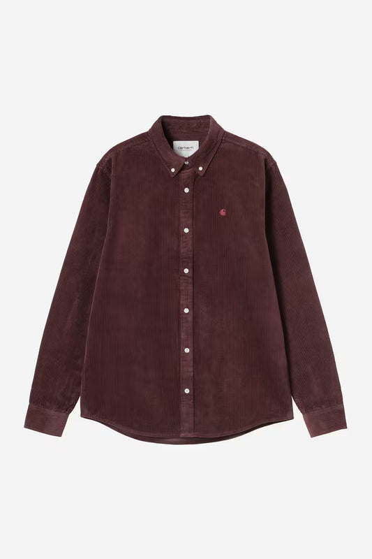 Carhartt WIP - L/S MADISON CORD - Amarone
