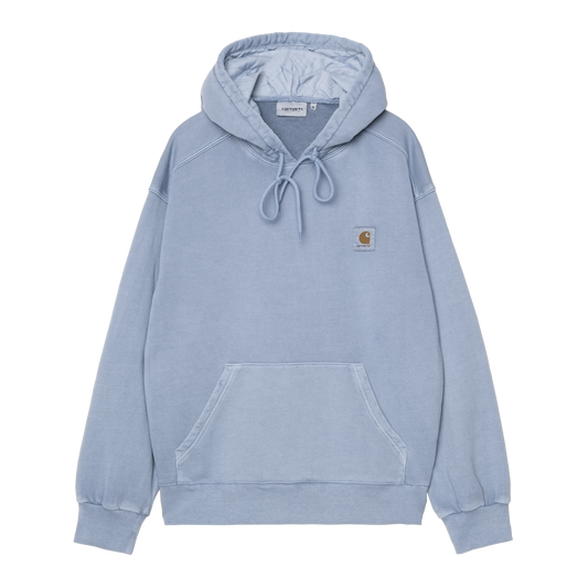 Carhartt WIP - HOODED NELSON SWEAT - Gentle Blue (garment dyed)