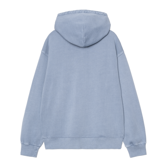 Carhartt WIP - HOODED NELSON SWEAT - Gentle Blue (garment dyed)