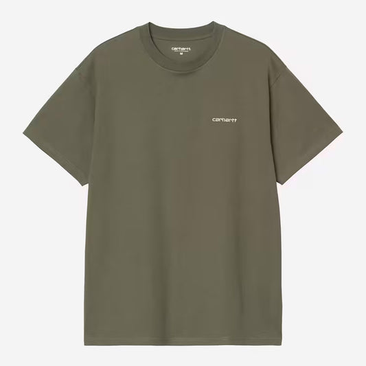 Carhartt - SCRIPT EMBROIDERY - Leaf/White