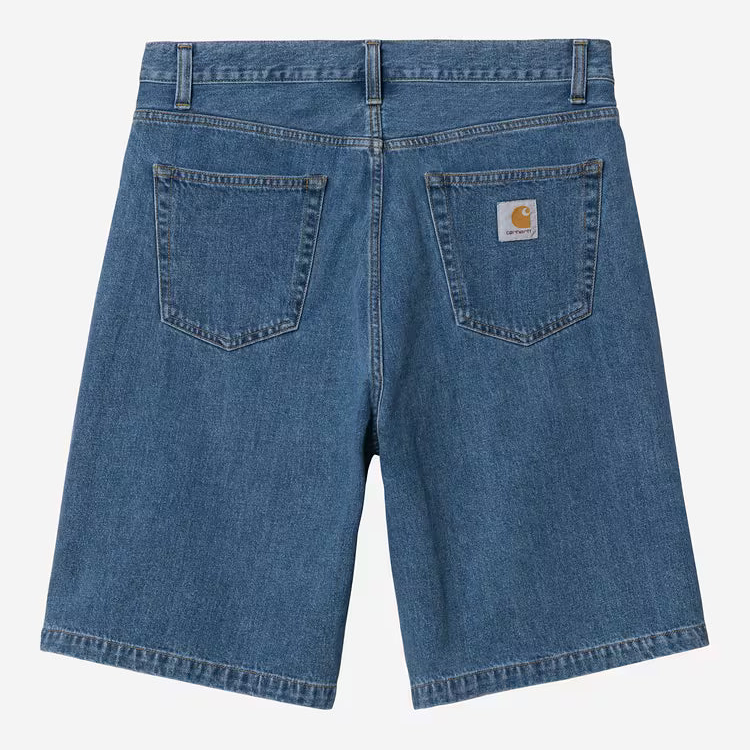 Carhartt WIP - LANDON SHORT - Blue (heavy stone wash)