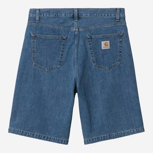 Carhartt WIP - LANDON SHORT - Blue (heavy stone wash)