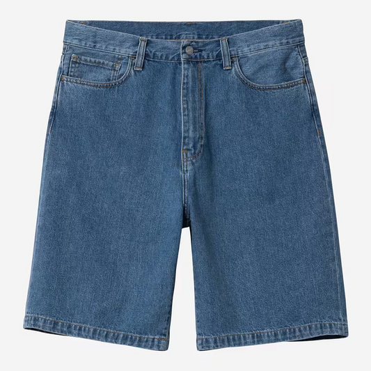 Carhartt WIP - LANDON SHORT - Blue (heavy stone wash)