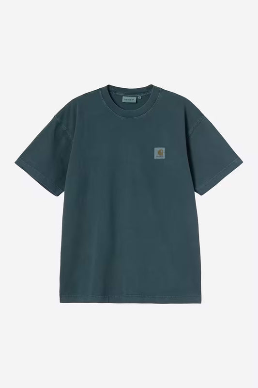 Carhartt WIP - S/S VISTA T-SHIRT - Deep Lagoon (garment dyed)