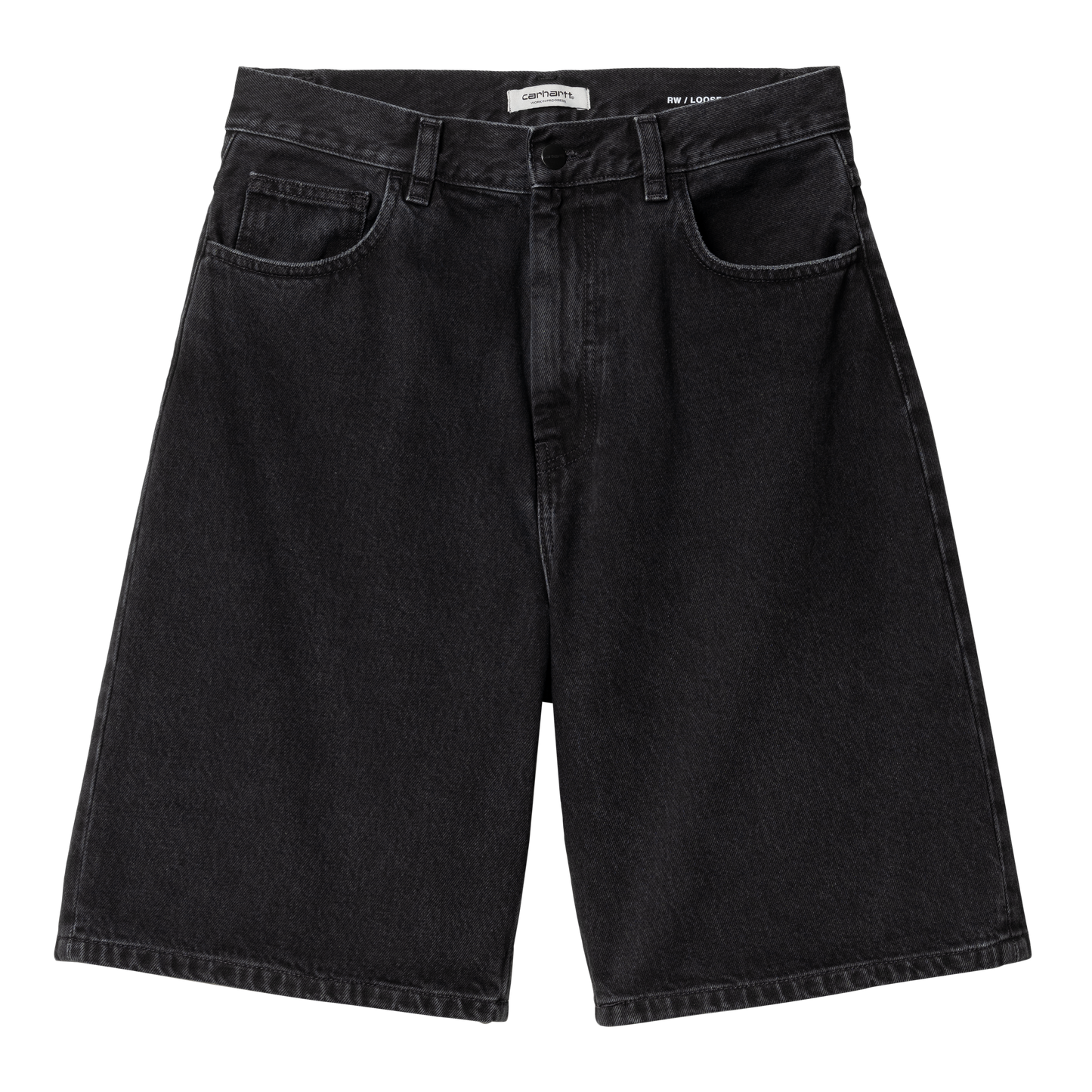 Carhartt WIP - W' BRANDON SHORT - Black (stone washed)