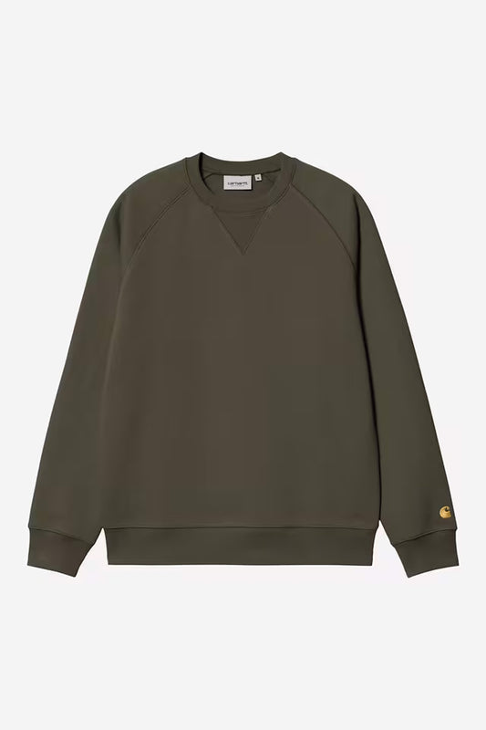 Carhartt WIP - CHASE SWEAT - Olive/Gold