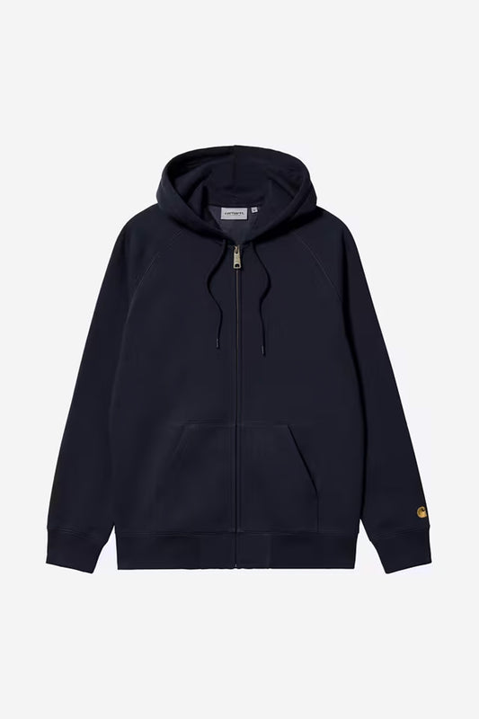 Carhartt WIP -  HOODED CHASE JACKET - Dark Navy/Gold