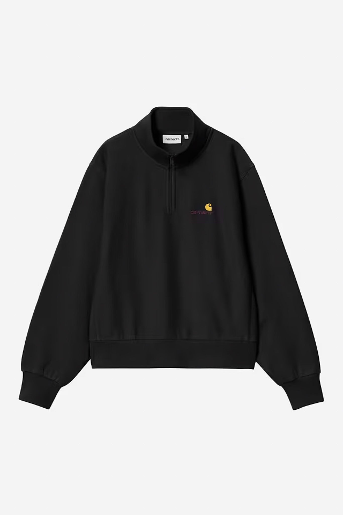 Carhartt WIP - W' AMERICAN SCRIPT HIGH NECK SWEATSHIRT - Black