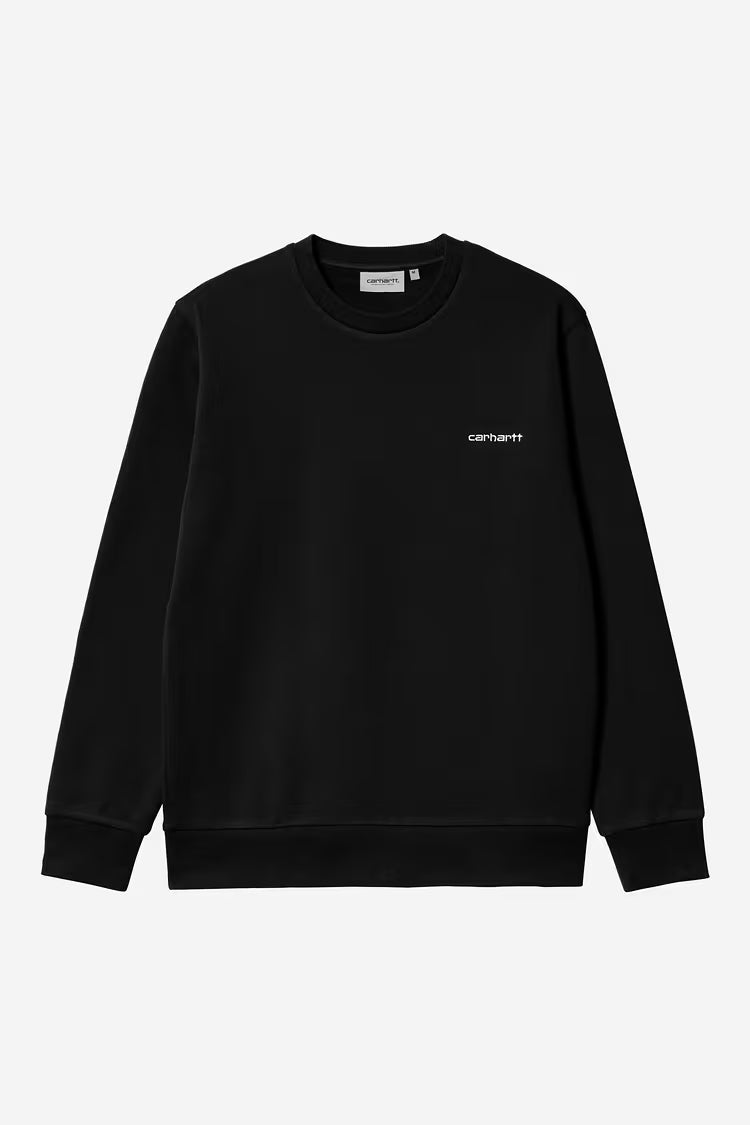 Carhartt WIP - SCRIPT EMBROIDERY SWEATSHIRT - Black/White