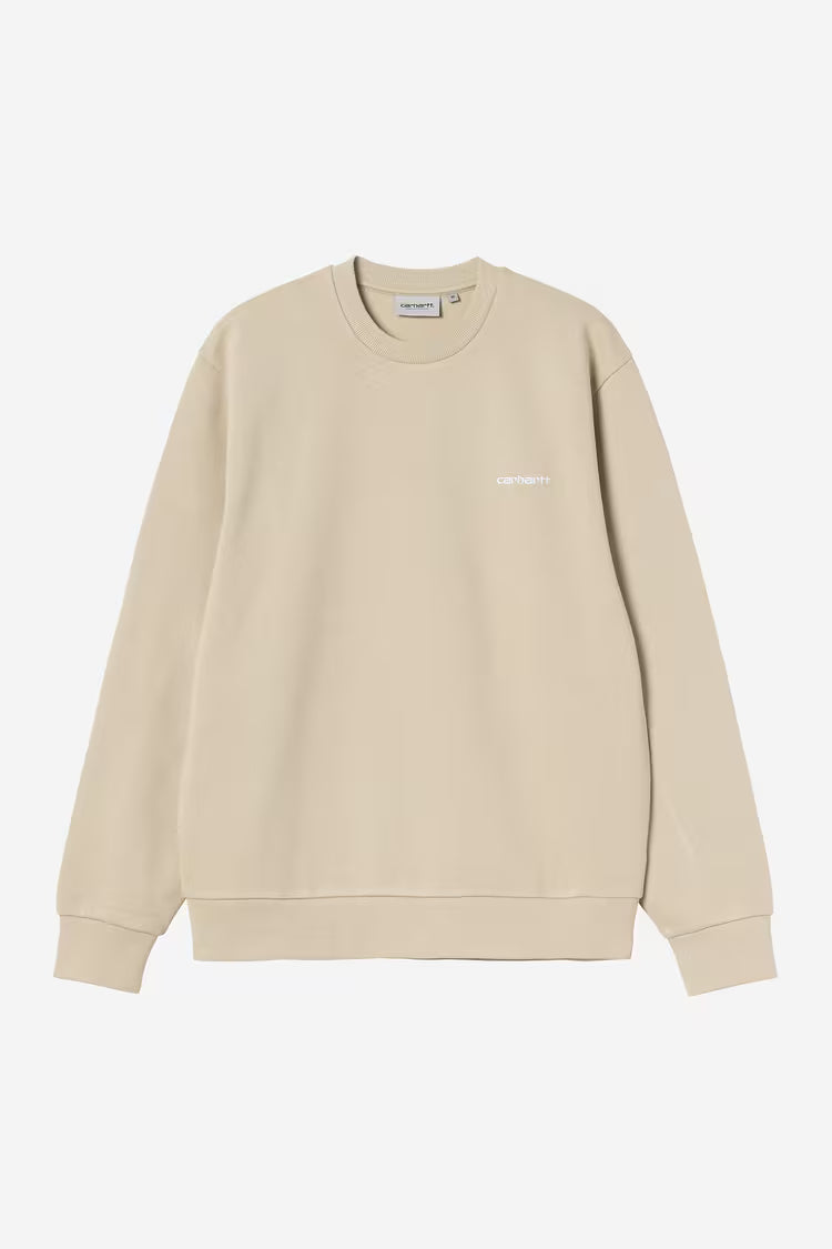 Carhartt WIP - SCRIPT EMBROIDERY SWEATSHIRT - Barchan/White
