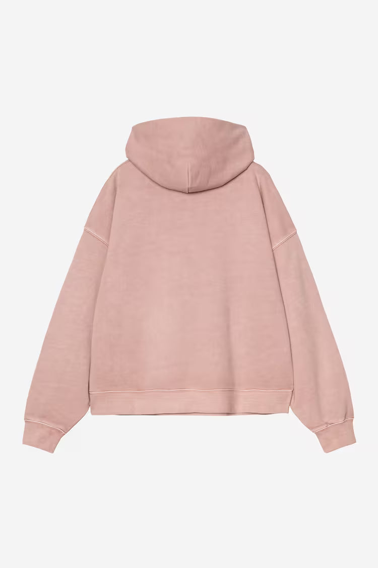 Carhartt WIP - W´ HOODED BENTON SWEAT - Glassy Pink (garment dyed)