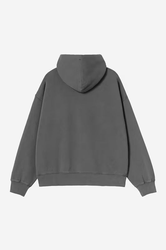 Carhartt WIP - HOODED BENTON SWEAT - Graphite (Garment dyed)