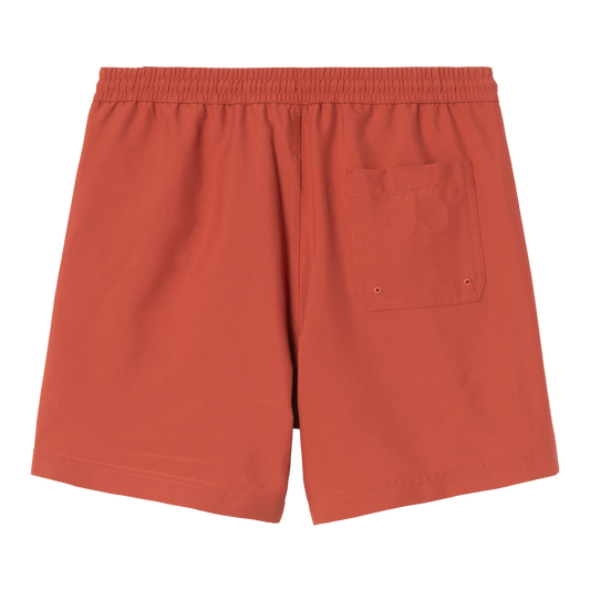 Carhartt WIP - CHASE SWIM TRUNKS - Oxide Red/Gold