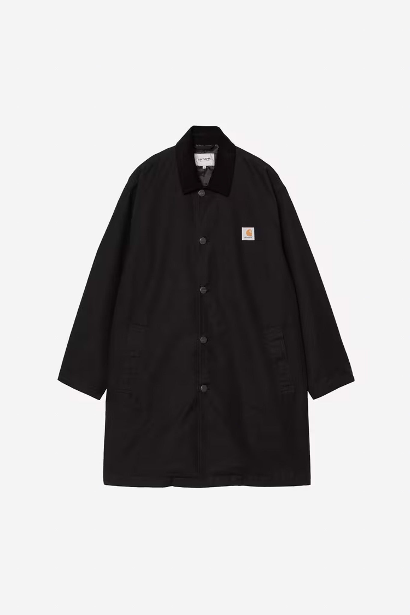 Carhartt WIP - WEBSTER COAT - Black / Black Rinsed
