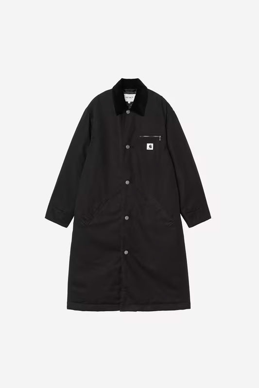 Carhartt WIP - W' WEBSTER COAT - Black (Stone washed)