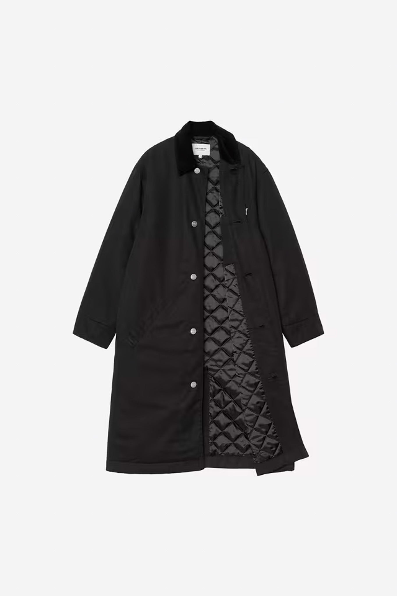 Carhartt WIP - W' WEBSTER COAT - Black (Stone washed)