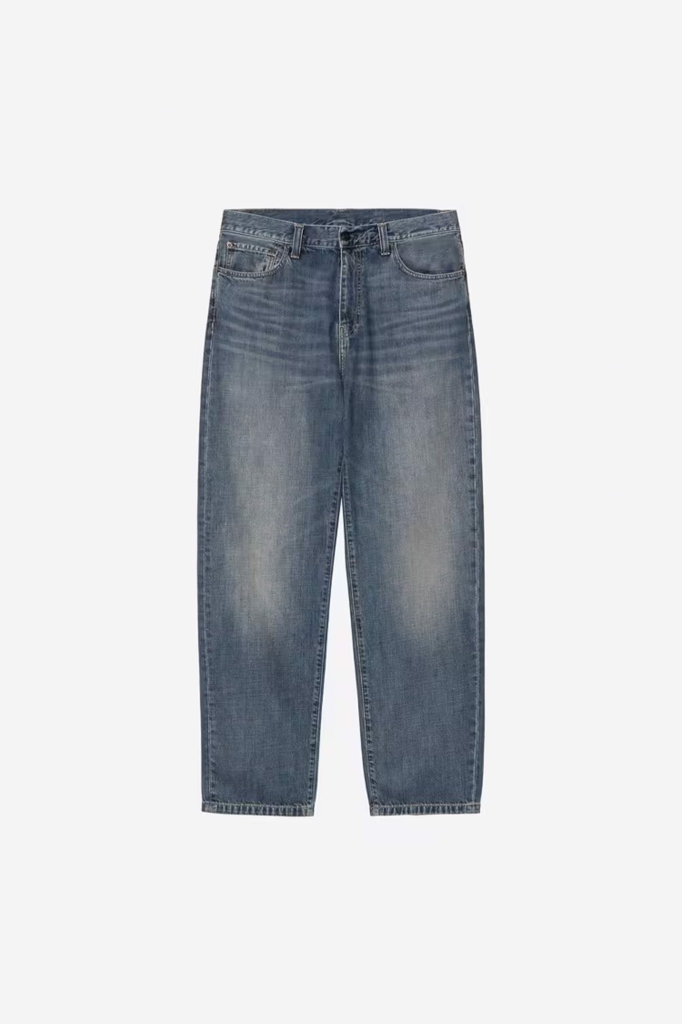 Carhartt WIP - AARON PANT - Blue (dark used wash)