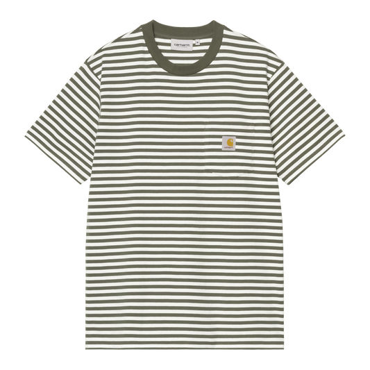 Carhartt WIP - S/S EZRA POCKET T-SHIRT - Leaf/Wax
