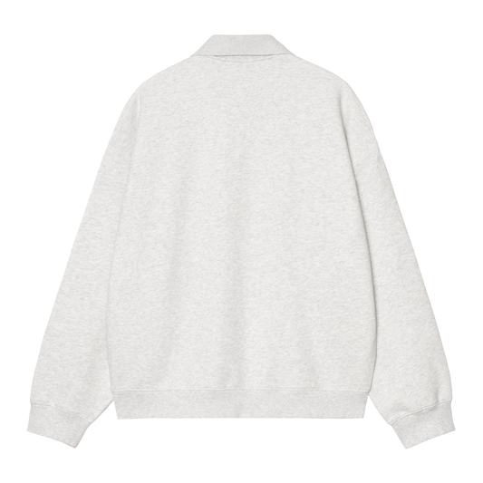 Carhartt WIP - WIP LABEL POLO SWEAT - Ash Heather