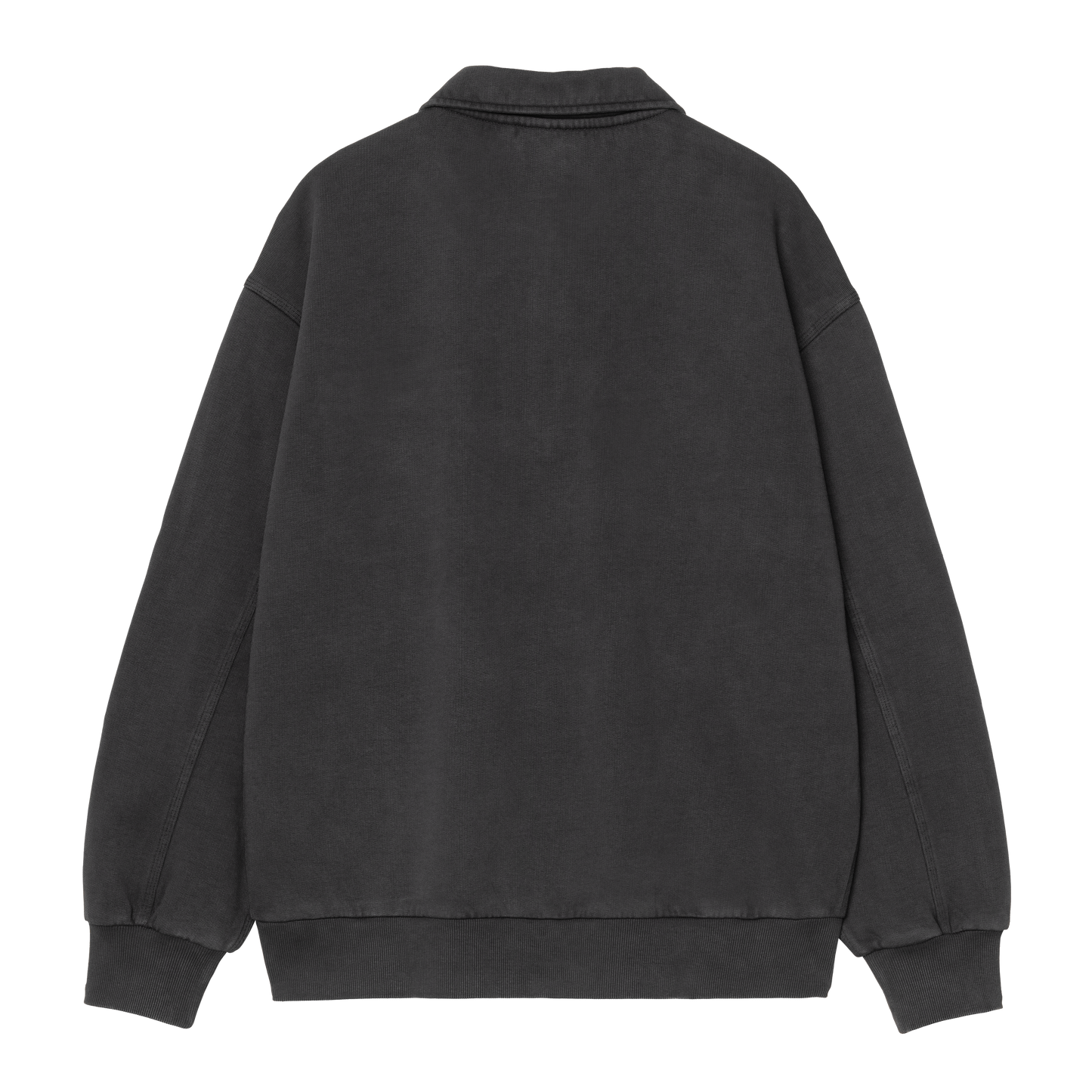 Carhartt WIP - HALF ZIP DETROIT SWEATSHIRT- Black (stone washed)