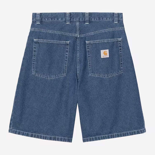Carhartt WIP - BRANDON SHORT - Blue (stone washed)