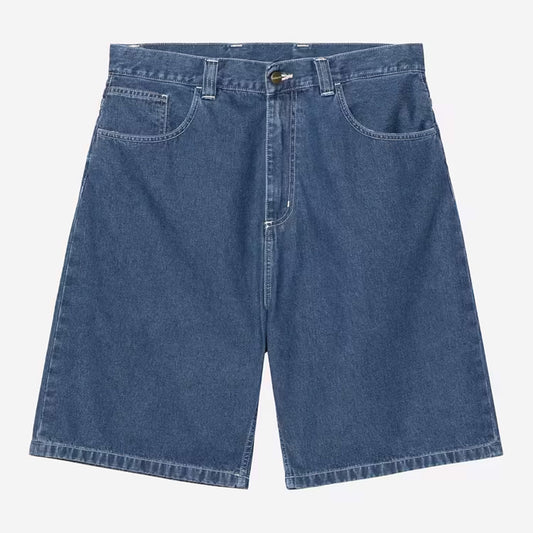 Carhartt WIP - BRANDON SHORT - Blue (stone washed)