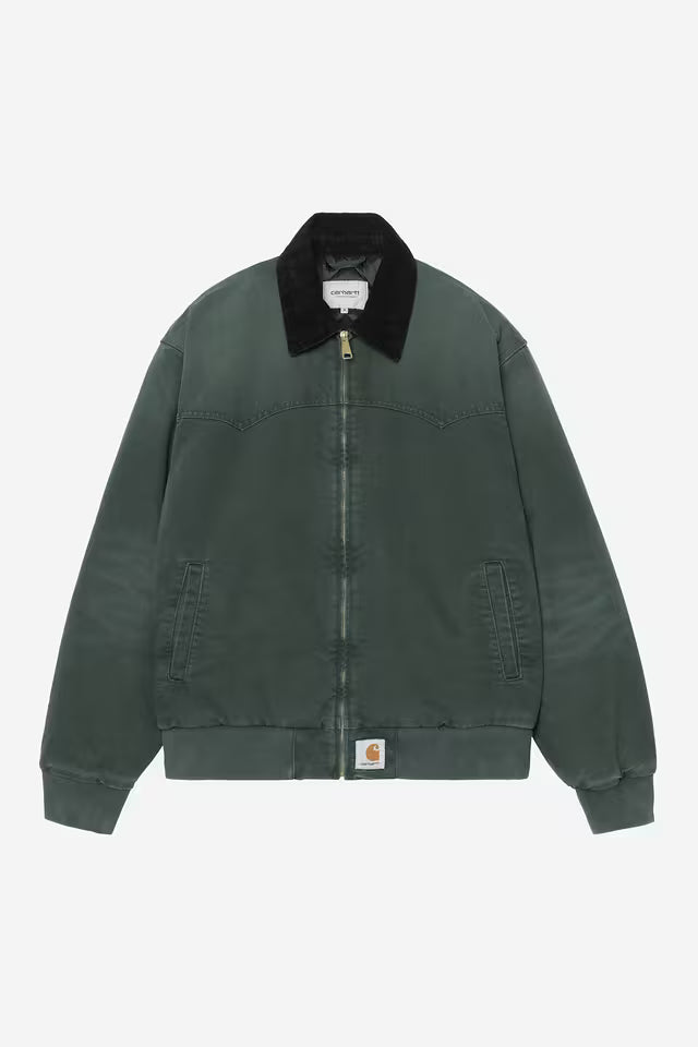 Carhartt WIP - OG SANTA FE JACKET - Raven/ Black (stone canvas)