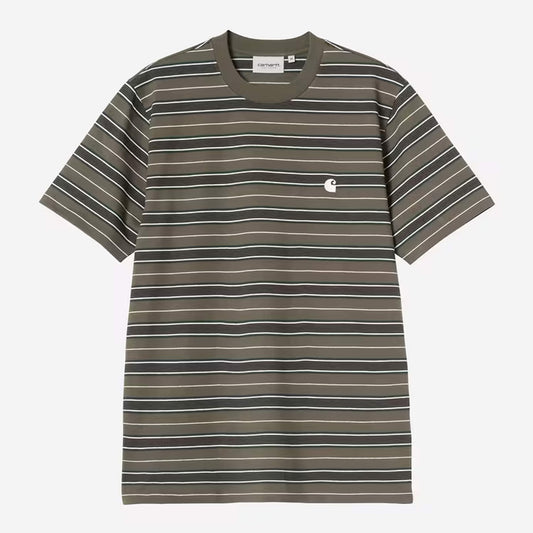 Carhartt WIP - BRONSON T-SHIRT - Bronson Stripe Cypress