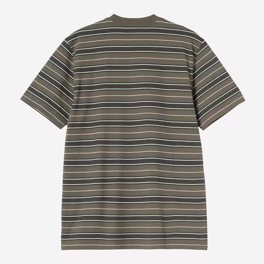 Carhartt WIP - BRONSON T-SHIRT - Bronson Stripe Cypress