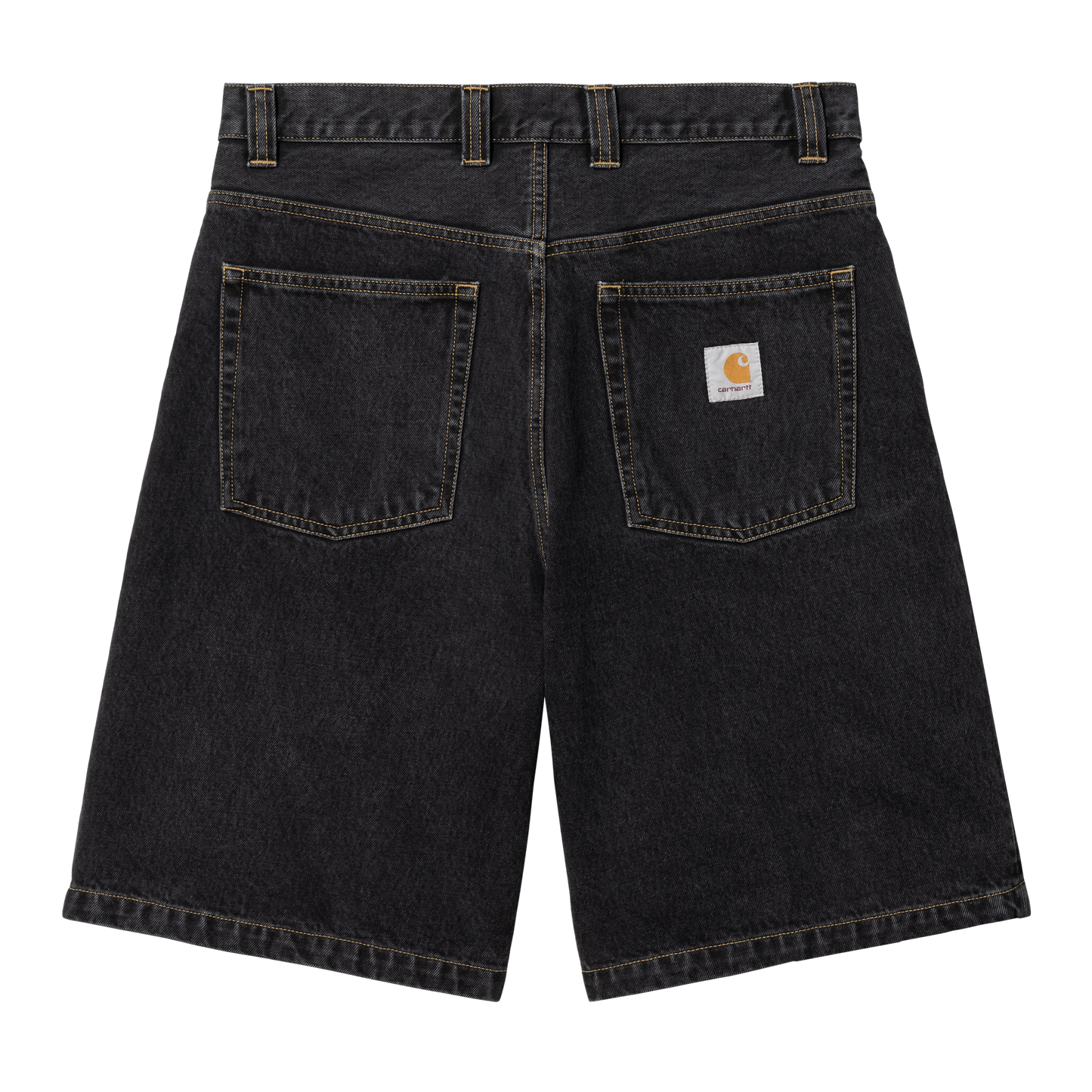 Carhartt WIP - BRANDON SHORT - Black (stone washed)