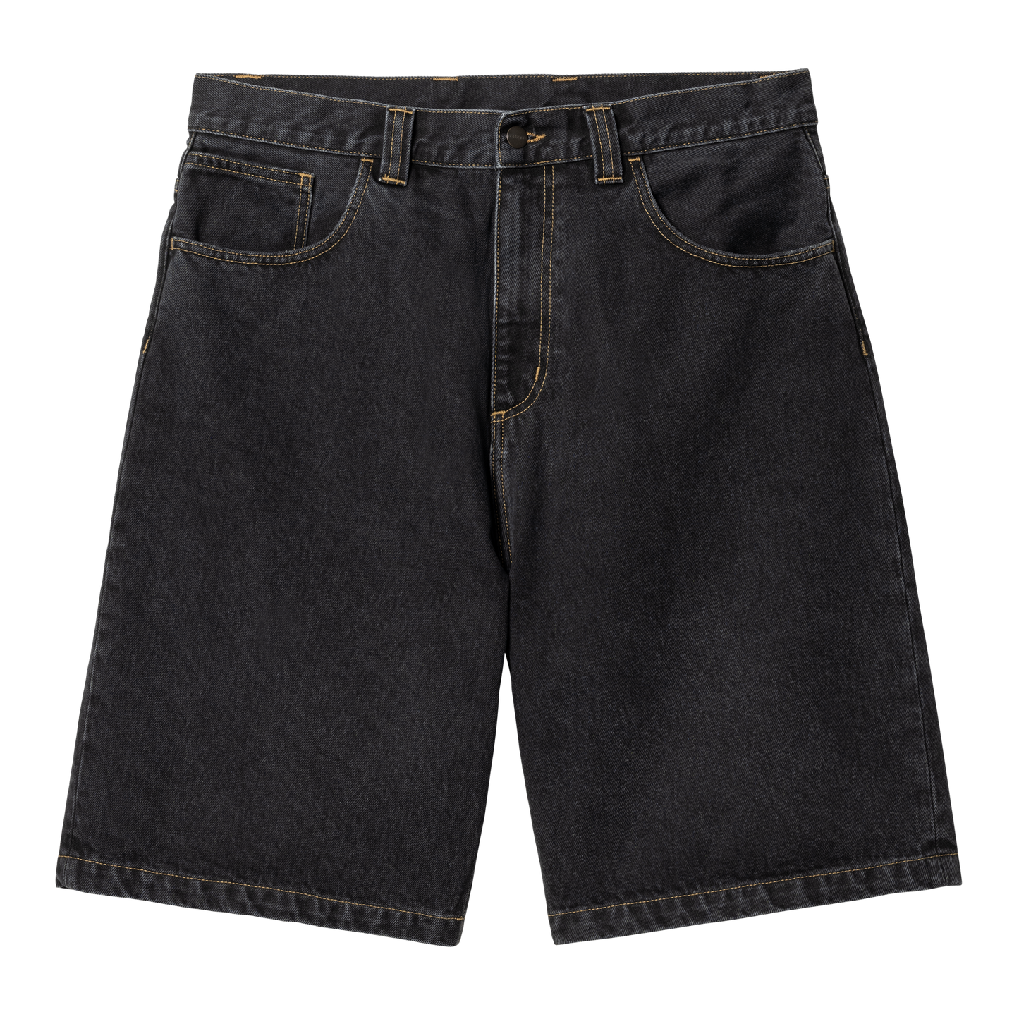 Carhartt WIP - BRANDON SHORT - Black (stone washed)