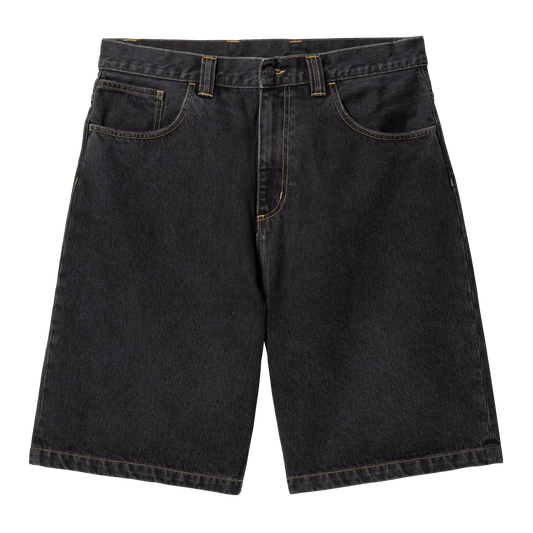 Carhartt WIP - BRANDON SHORT - Black (stone washed)