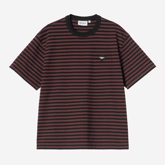 Carhartt WIP - W' ESSY T-SHIRT - Essy Stripe, Black/Amarone