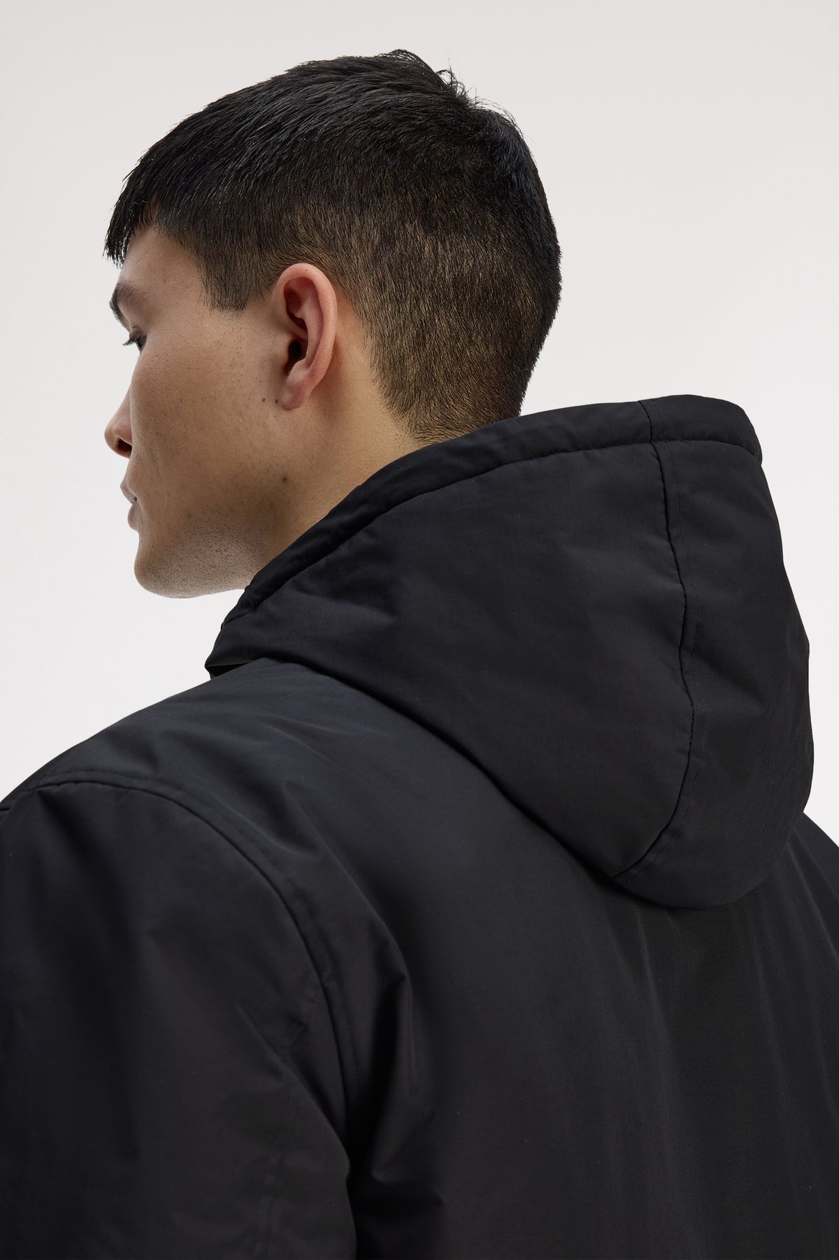 Fred Perry - HOODED BRENTHAM JACKET - Black