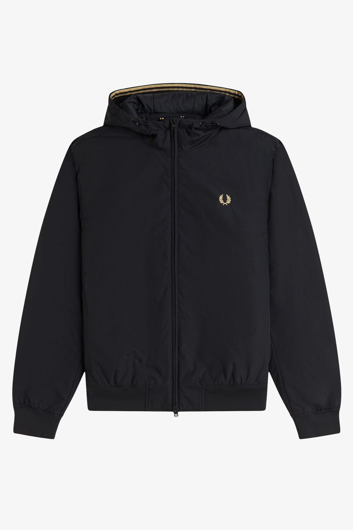 Fred Perry - HOODED BRENTHAM JACKET - Black