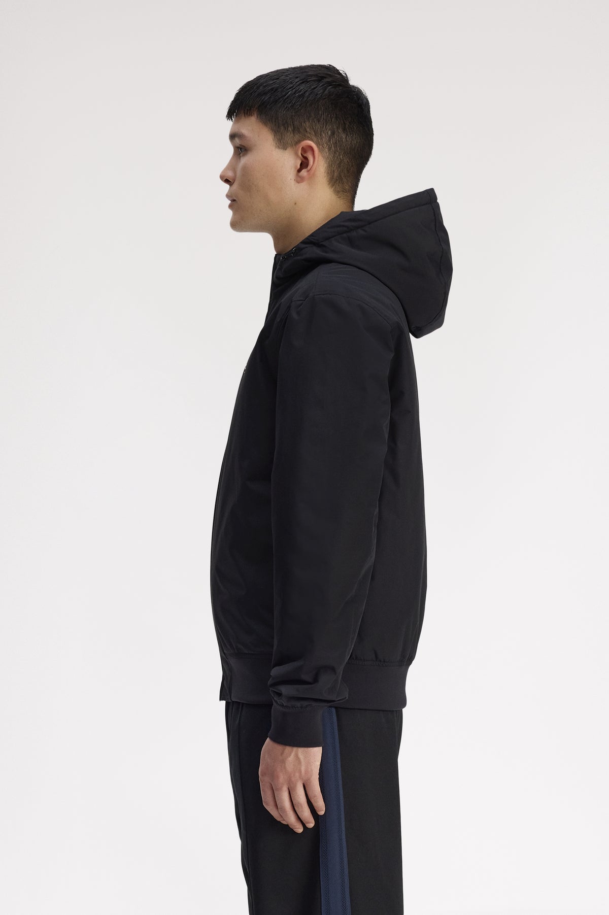 Fred Perry - HOODED BRENTHAM JACKET - Black