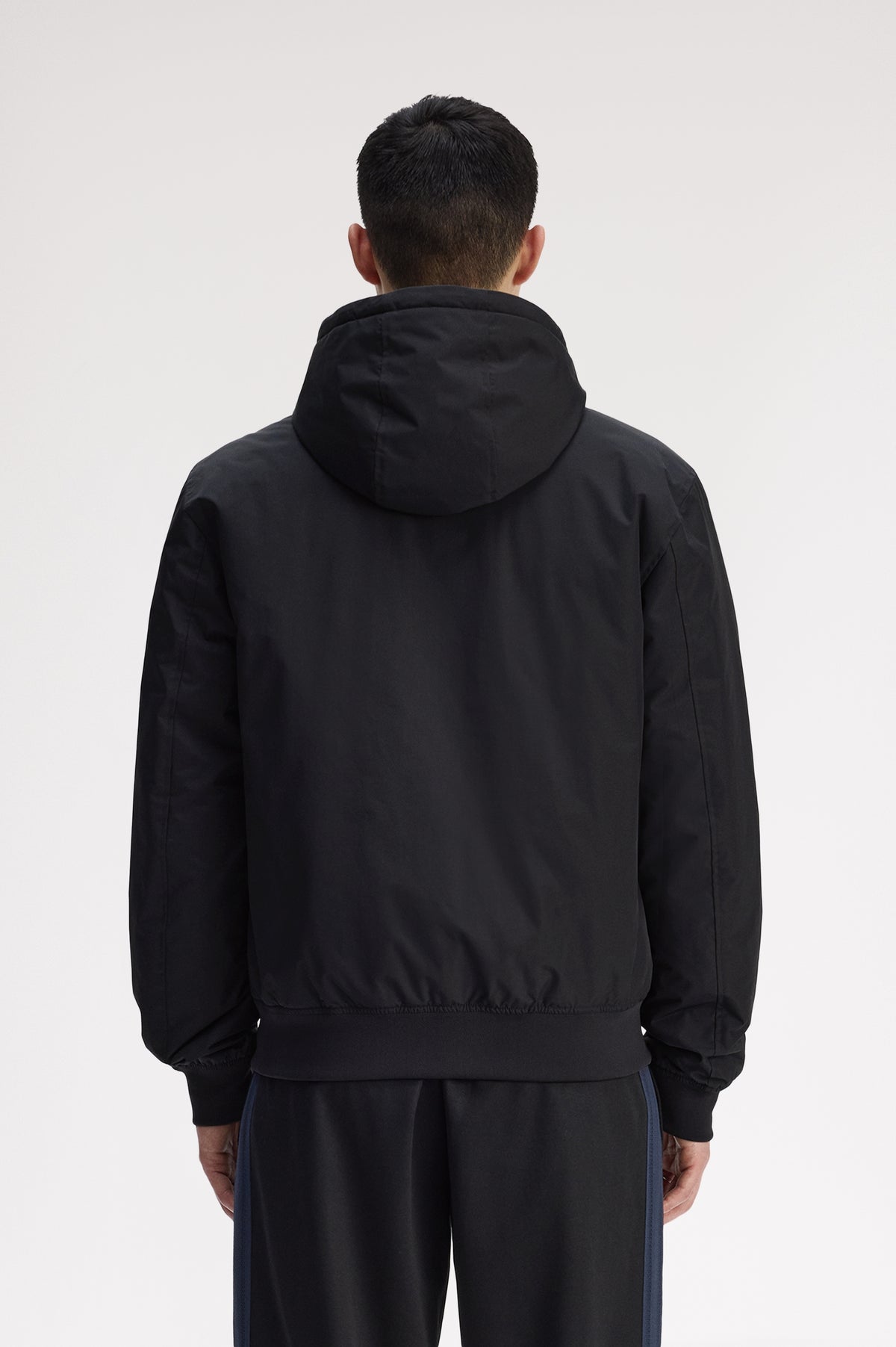 Fred Perry - HOODED BRENTHAM JACKET - Black