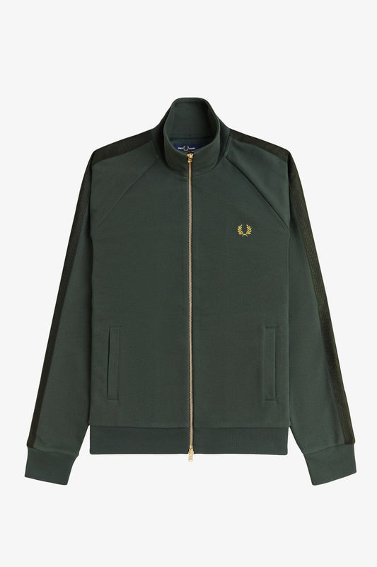 Fred Perry - DASH TAPED TRACK JACKET - Court Green