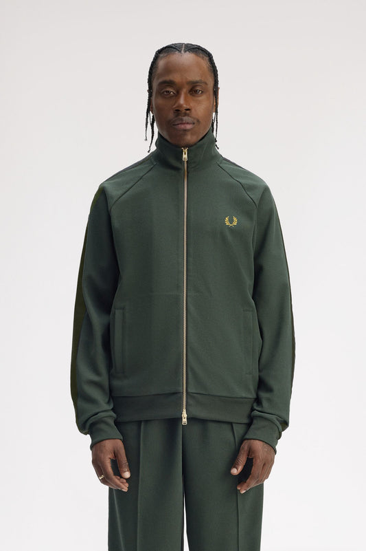 Fred Perry - DASH TAPED TRACK JACKET - Court Green