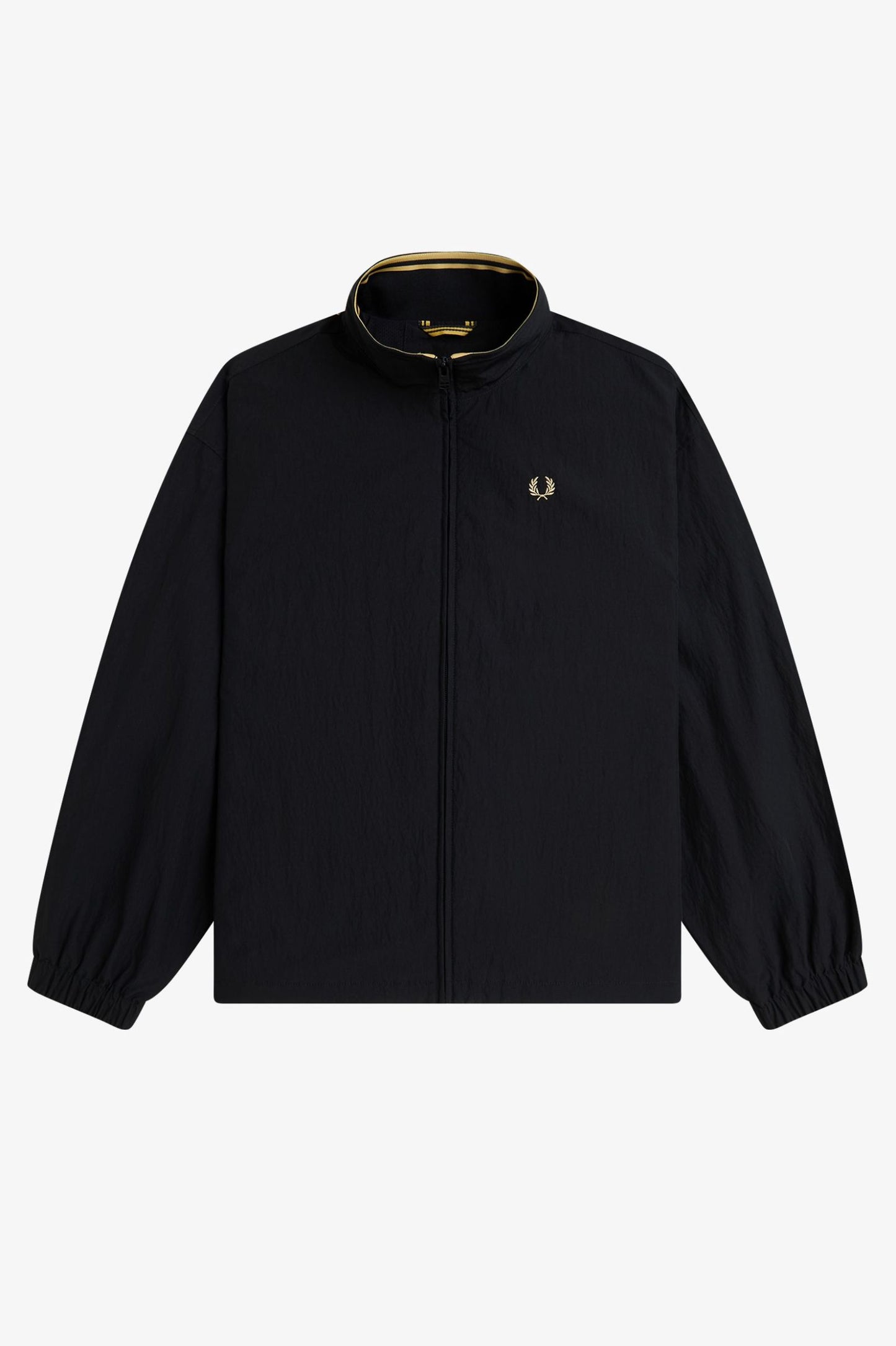Fred Perry - ZIP THROUGH JACKET - Black/Champagne