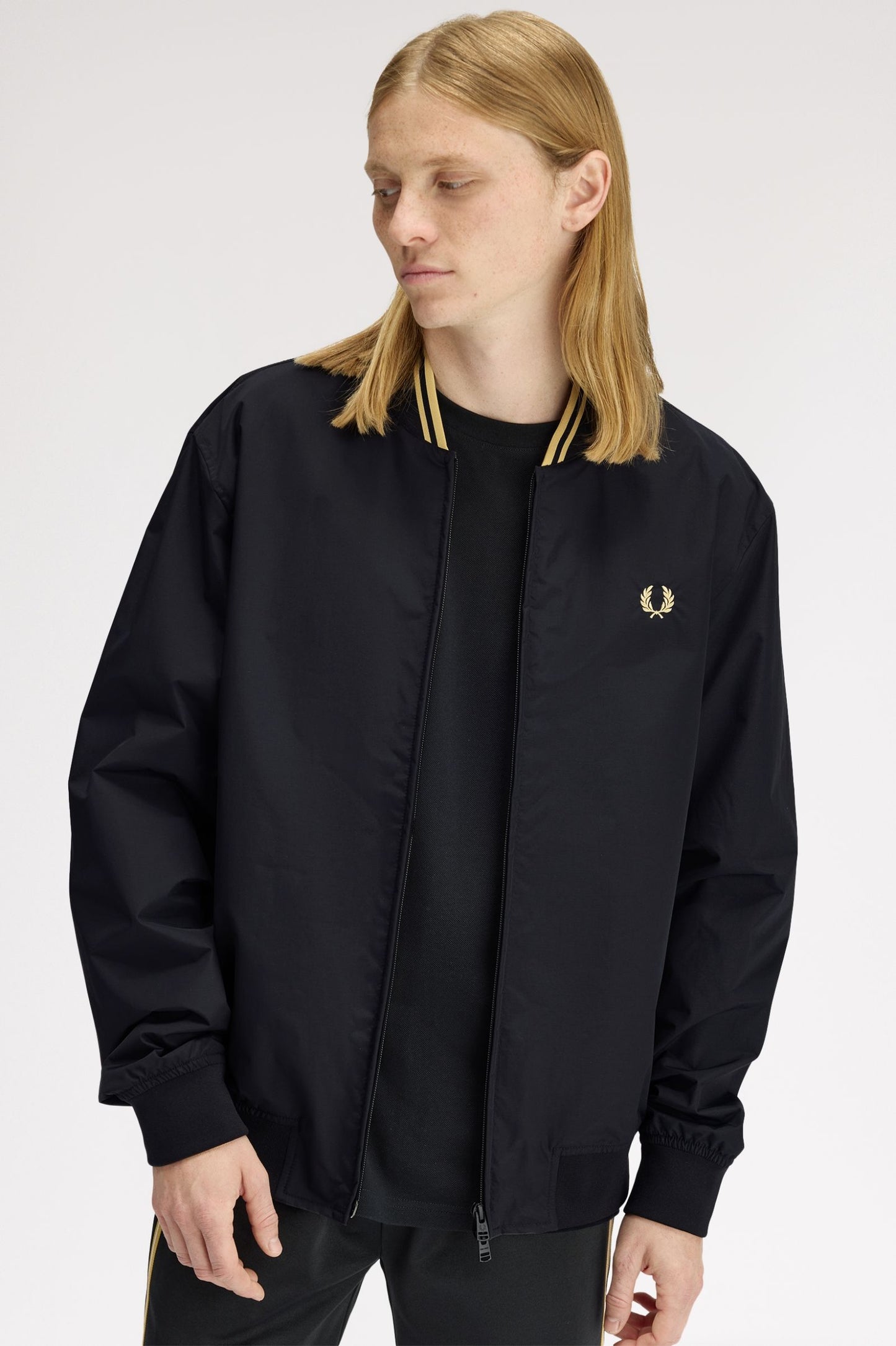 Fred Perry - BRENTHAM BOMBER JACKET - Black