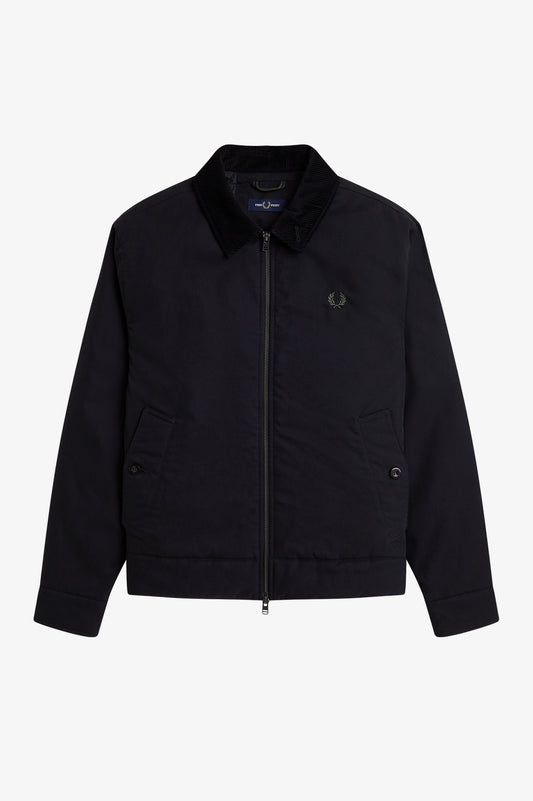 Fred Perry - COTTON CABAN JACKET - Black