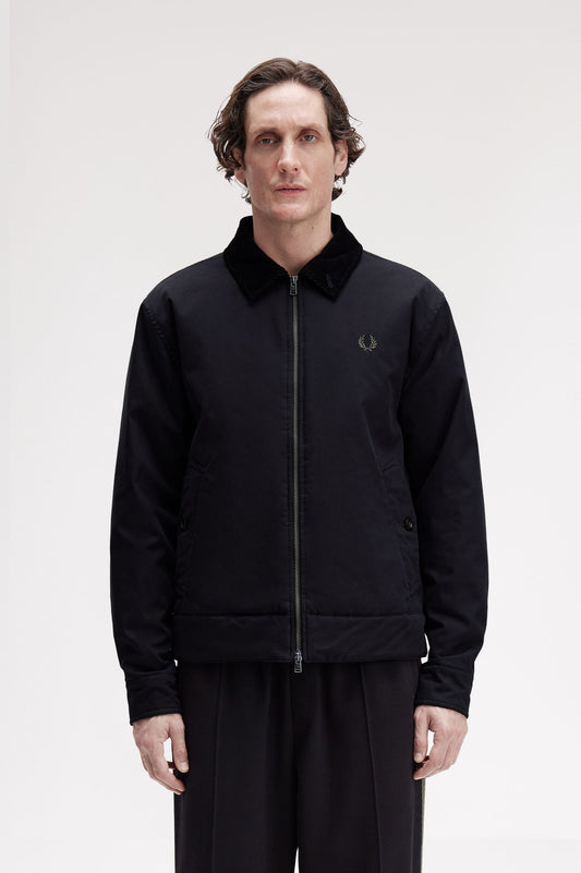 Fred Perry - COTTON CABAN JACKET - Black