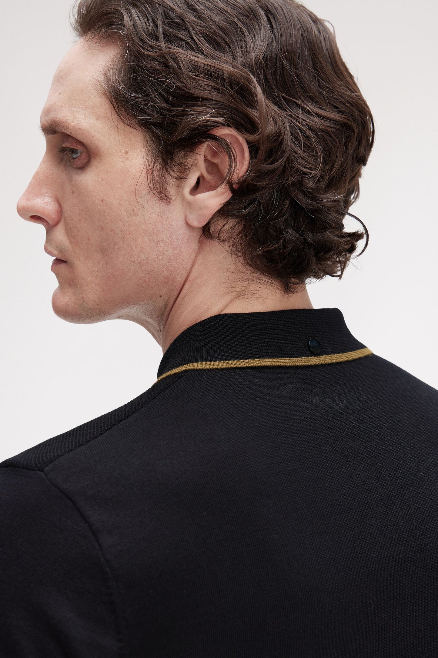 Fred Perry - PIQUÈ STRICKHEMD - Black